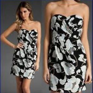 TIBI New York Bianca Strapless Cocktail Dress